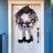 24 Inch Halloween Witch Wreath for Front Door – Witch Hat & Legs Halloween Door Wreath with Pumpkins and Bows, Indoor Outdoor Halloween Decorations for Porch, Window, Wall & Mantel